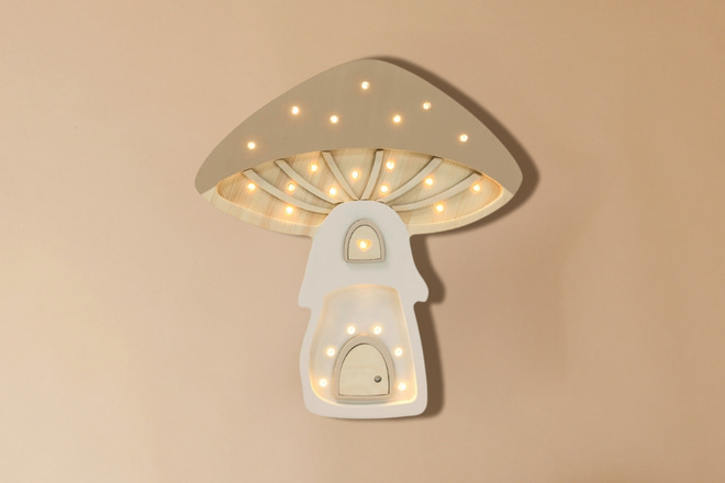 Little Lights Cappuccino Mushroom Lamp Little Lights Cappuccino Mushroom Lamp
