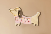 Lampada Little Lights Bassotto con Ciliegie - Rosa LED