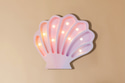 Lampe Coquillage Little Lights Sirène Rose