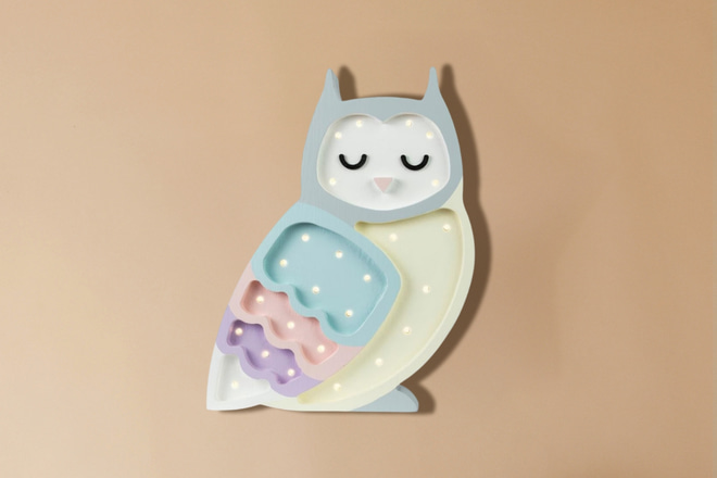 Little Lights Rainbow Owl Lamp