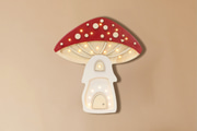 Lampa Little Lights Červená Houba LED