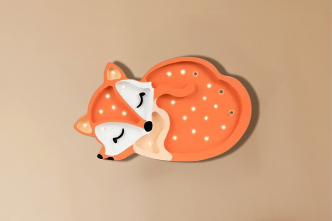 Little Lights Orange Fox Lamp Little Lights Orange Fox Lamp