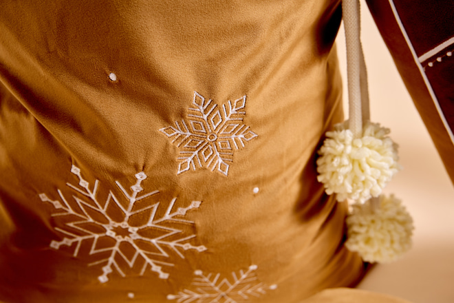 Yellow Velvet Santa Sack