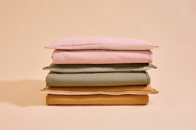 Set Coperta e Cuscino 110x140 - Camel