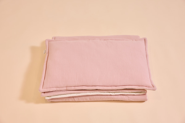 Ensemble Couette et Oreiller 110x140cm - Kit de Sieste - Rose