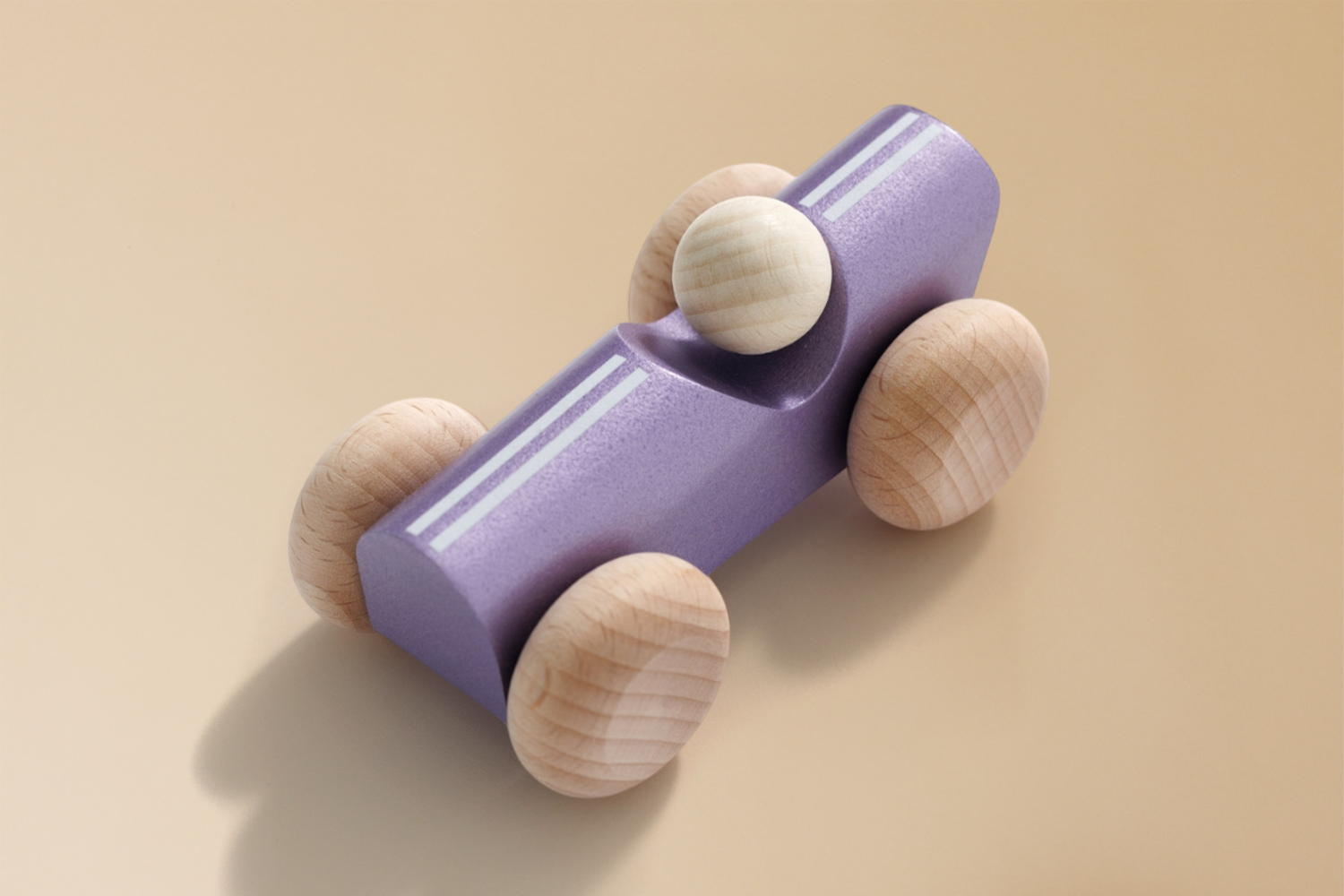 Juguete de madera - Coche de carreras de época Juguete de madera - Coche de carreras de época