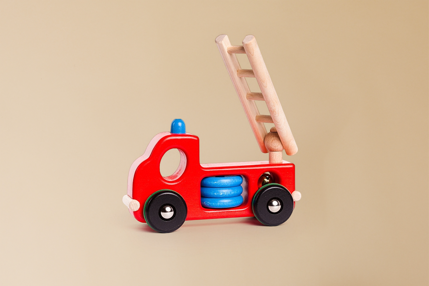 Jouet En Bois - Camion de Pompier Jouet En Bois - Camion de Pompier