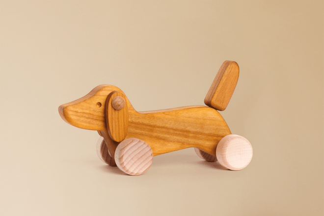 Brinquedo de Madeira Dachshund