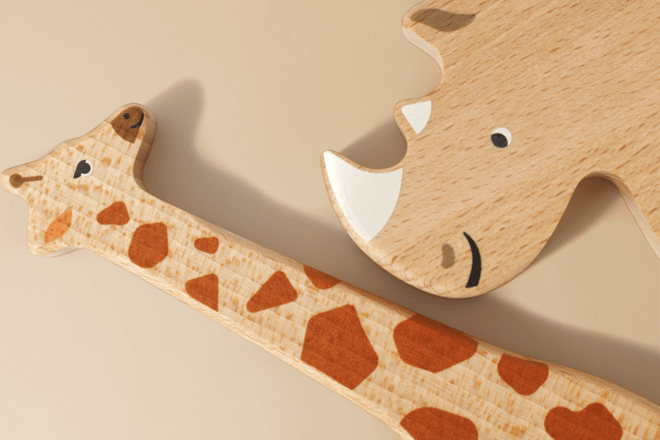 Jouet En Bois - Set Animaux Sauvages Jouet En Bois - Set Animaux Sauvages