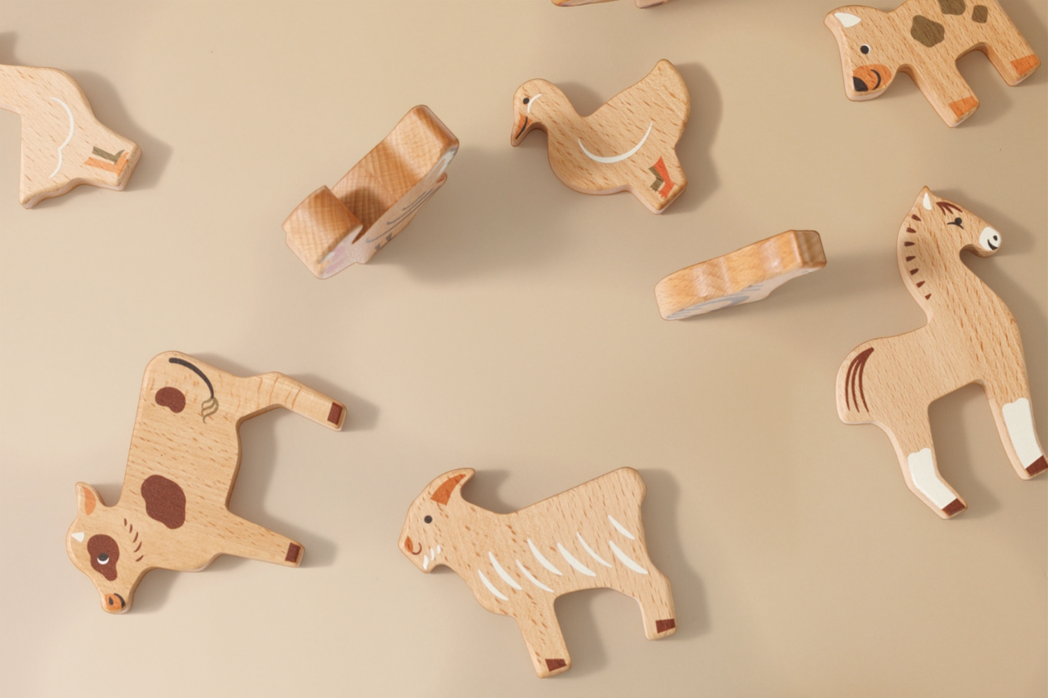 Jouet En Bois - Set Animaux de la Ferme Jouet En Bois - Set Animaux de la Ferme