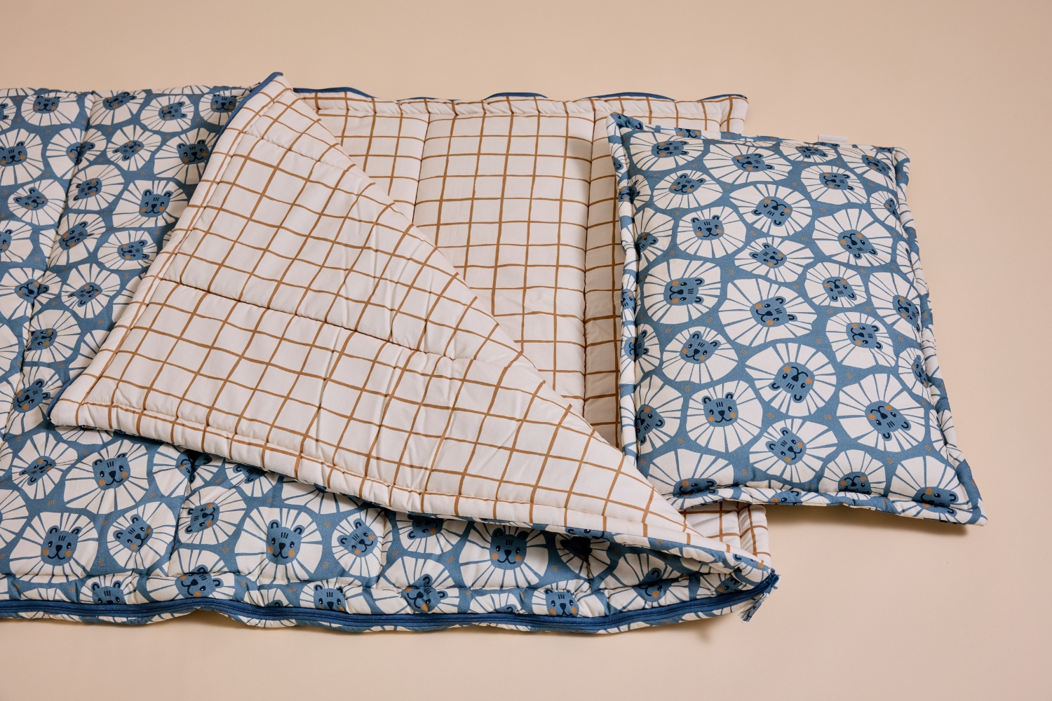 Denim Sleeping Bag & Pillow Denim Sleeping Bag & Pillow