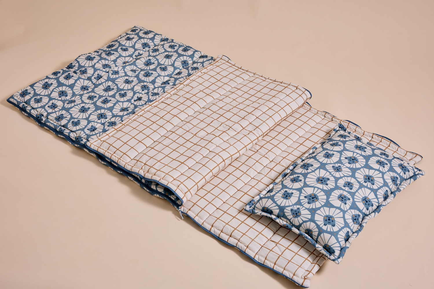 Denim Sleeping Bag & Pillow Denim Sleeping Bag & Pillow