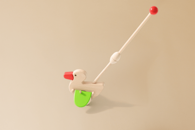 Jouet en bois - Push Toy Canard Jouet en bois - Push Toy Canard