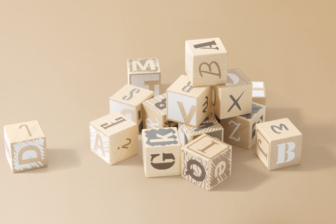 Earth Colours Alphabet Cubes Earth Colours Alphabet Cubes