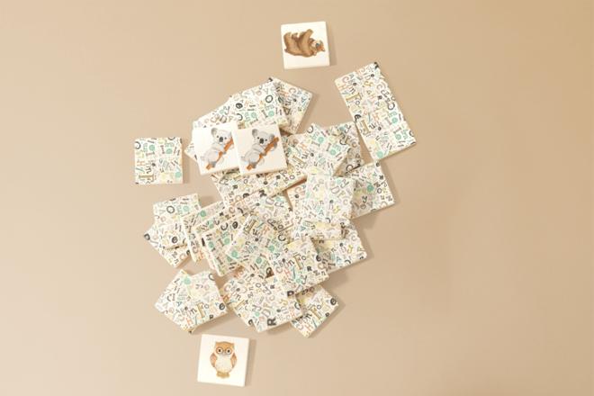 Jouet En Bois - Jeu de Mémoire Animaux