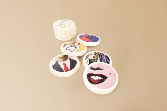 Jouet En Bois - Jeu de Mémoire Art Moderne