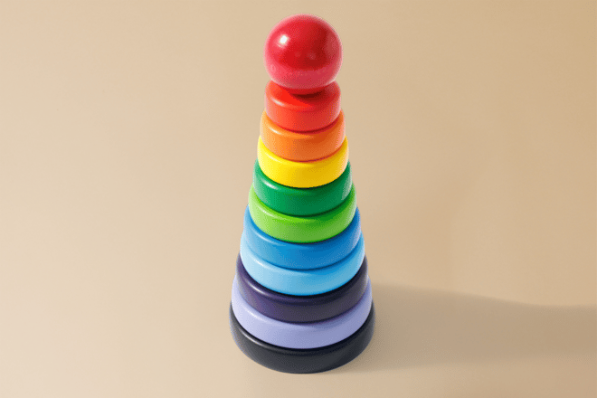 Steckspiel Pyramide 10 Steckspiel Pyramide 10