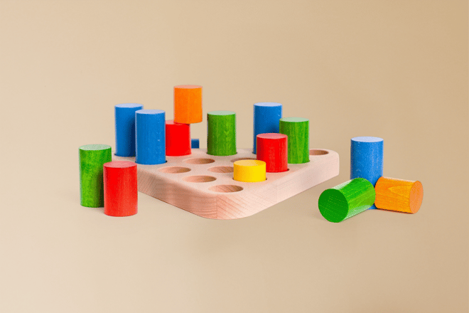 Jouet en bois - Pyramide Jouet en bois - Pyramide