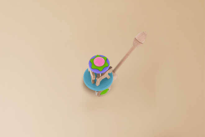 Giocattolo di legno - Carroussel Push Toy