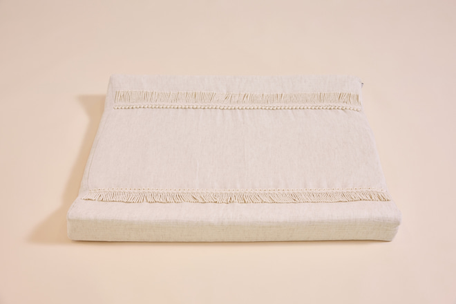 Materassino fasciato in mussola Boho Twist Naturale Materassino fasciato in mussola Boho Twist Naturale
