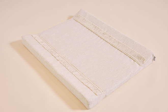 Materassino fasciato in mussola Boho Twist Naturale Materassino fasciato in mussola Boho Twist Naturale