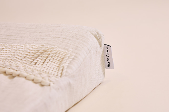 Materassino fasciato in mussola Boho Twist Naturale Materassino fasciato in mussola Boho Twist Naturale