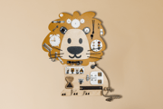 Tableau d'activité Lion Léon