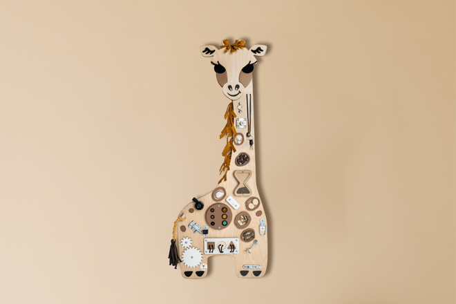 Anna the Giraffe Activity Board Anna the Giraffe Activity Board