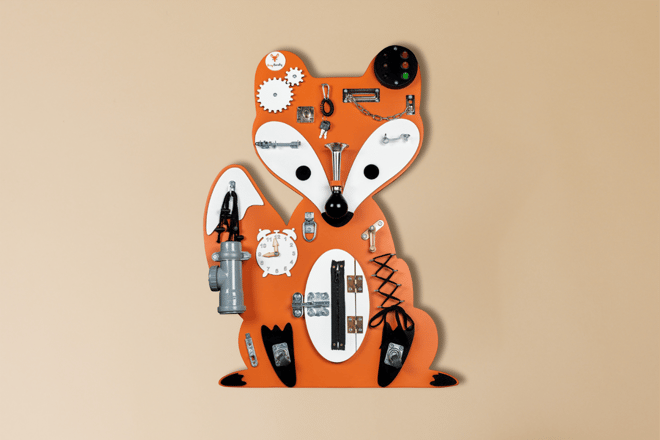 Zoé the Fox Activity Board Orange Zoé the Fox Activity Board Orange