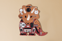 Betty the Triceratops Activity Board Natural