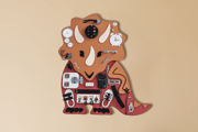 Betty the Triceratops Activity Board Natural