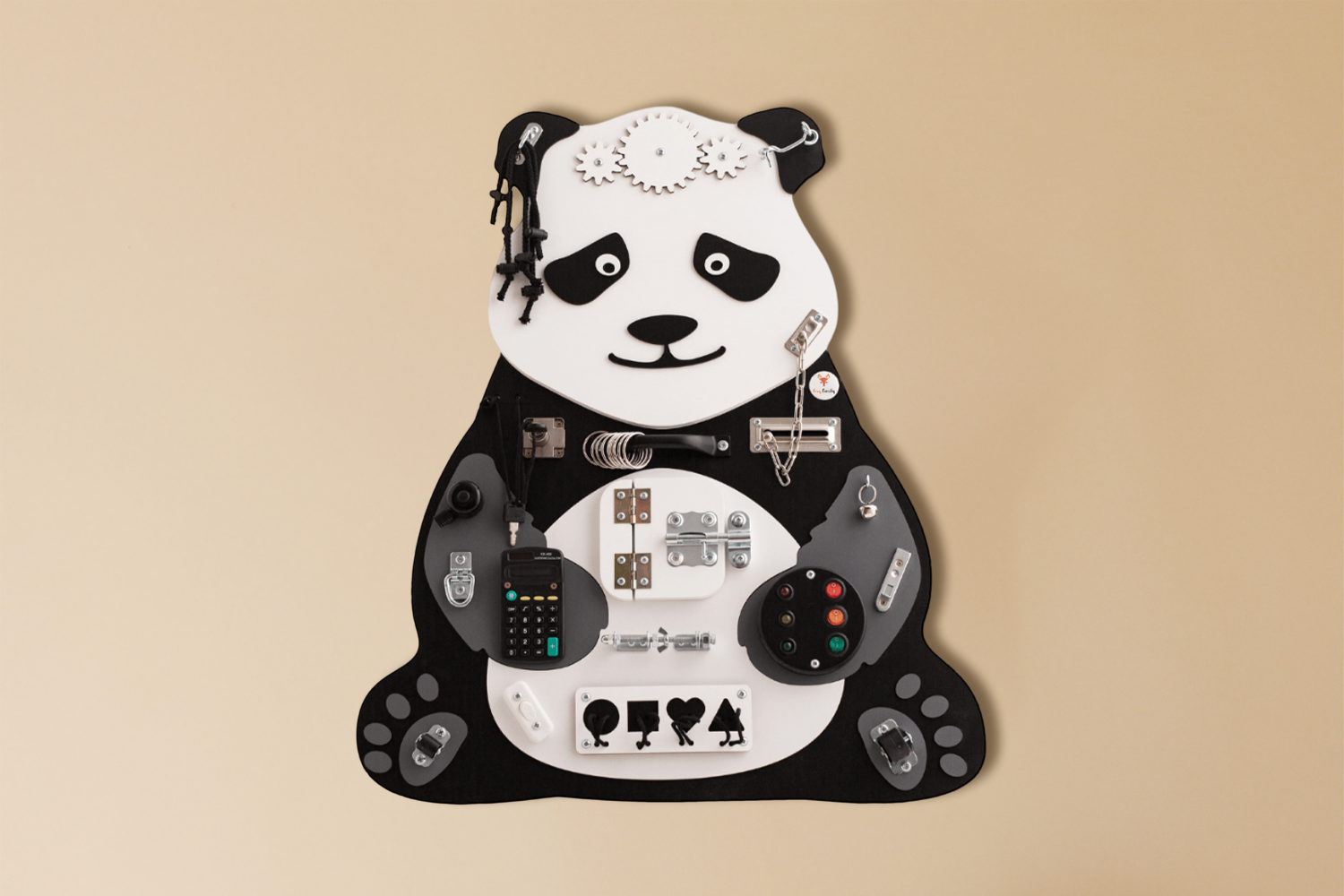 Lucie der Panda Aktivitätsbrett Lucie der Panda Aktivitätsbrett