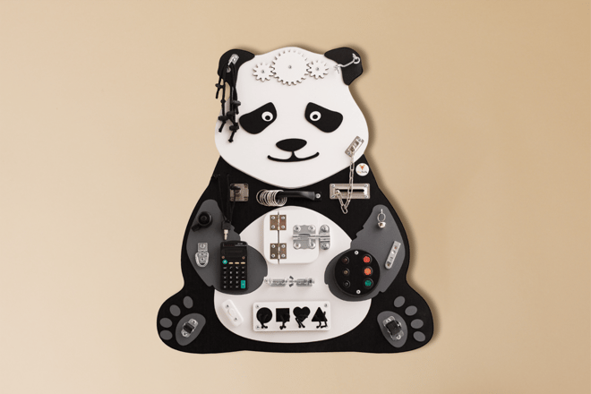 Lucie der Panda Aktivitätsbrett Lucie der Panda Aktivitätsbrett