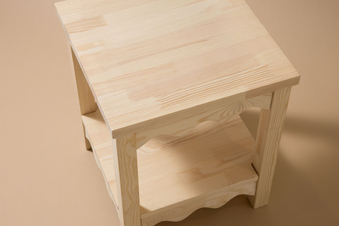 Cubo de Arrumação em Madeira - Natural