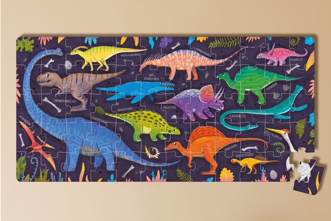 Puzzle Me Encantan los Dinosaurios 4+