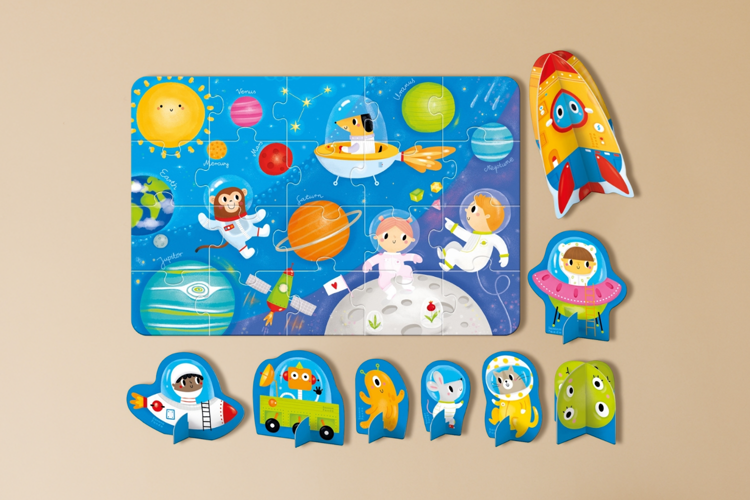 Puzzle alla scoperta dello spazio 2+ Puzzle alla scoperta dello spazio 2+