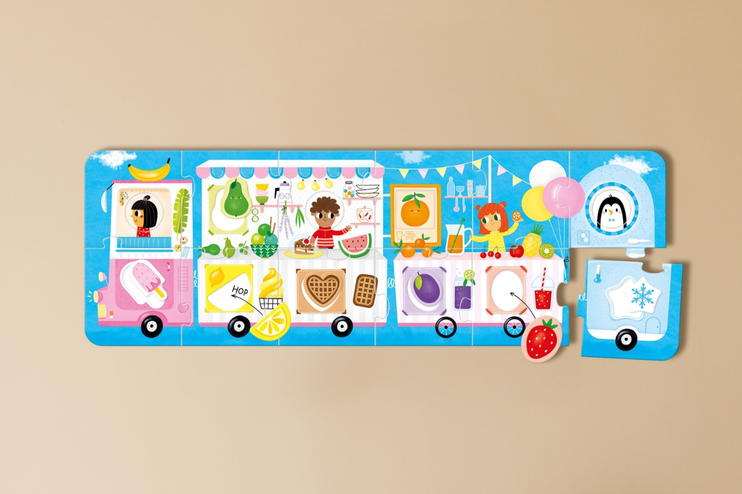 Puzzle Make-a-Match Food Truck 2+ Puzzle Make-a-Match Food Truck 2+