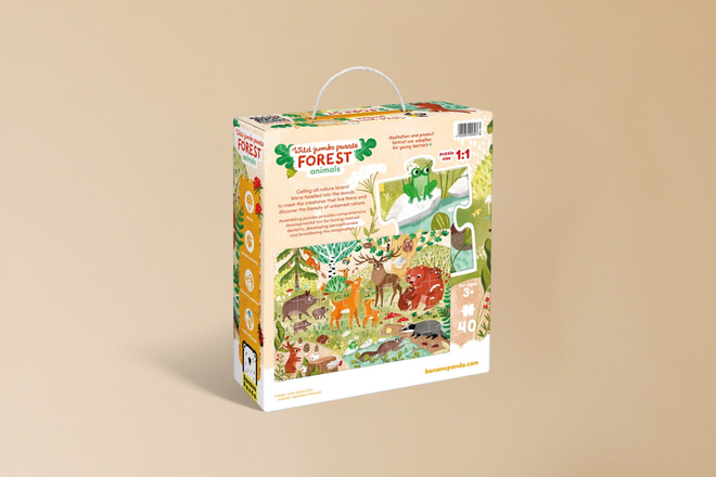 Puzzle Animaux de la Forêt 3+