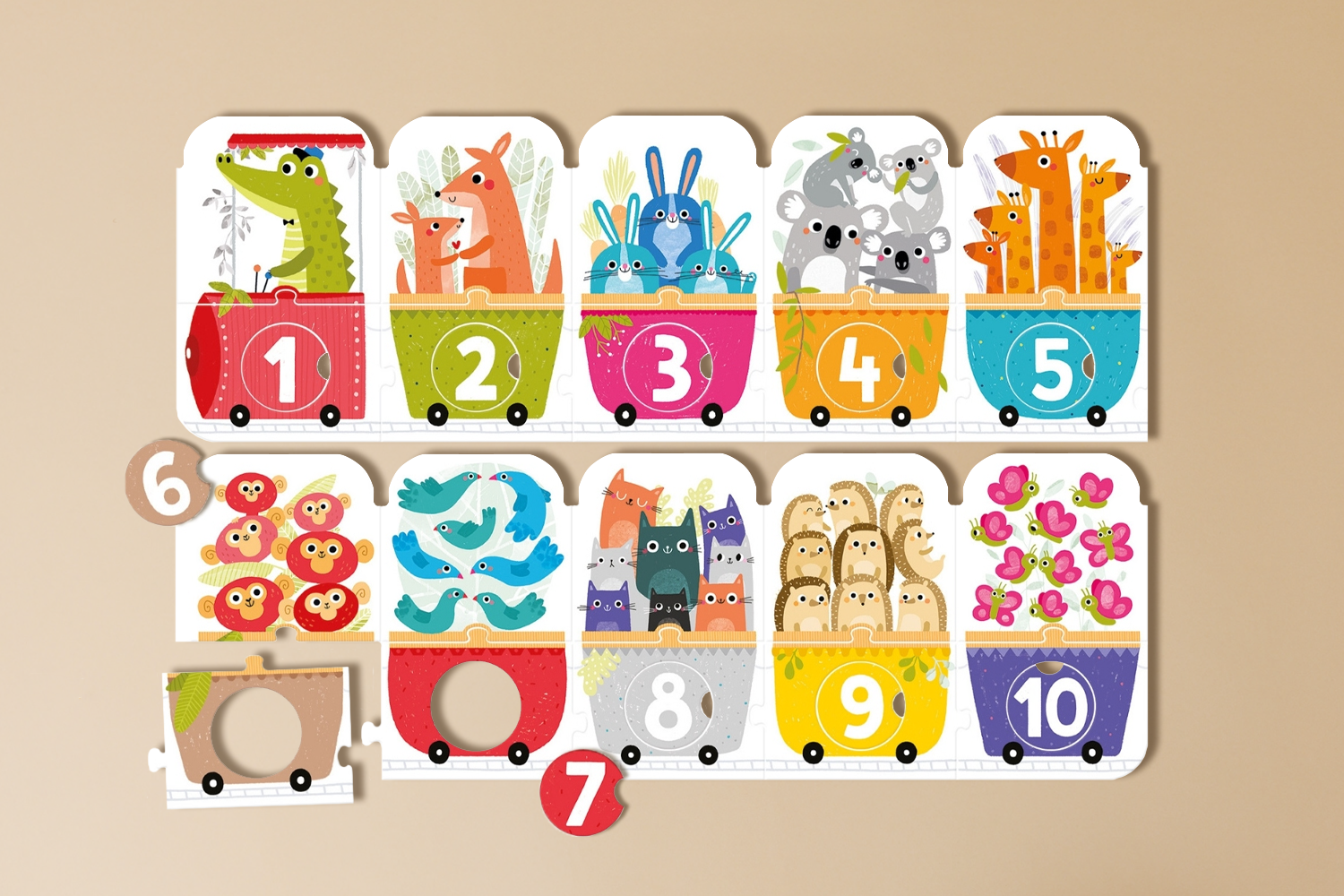 Make-a-Match Puzzle Number Train 3+ Make-a-Match Puzzle Number Train 3+