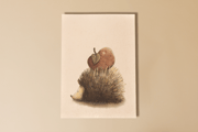 Affiche Hérisson et Pomme - Vintage