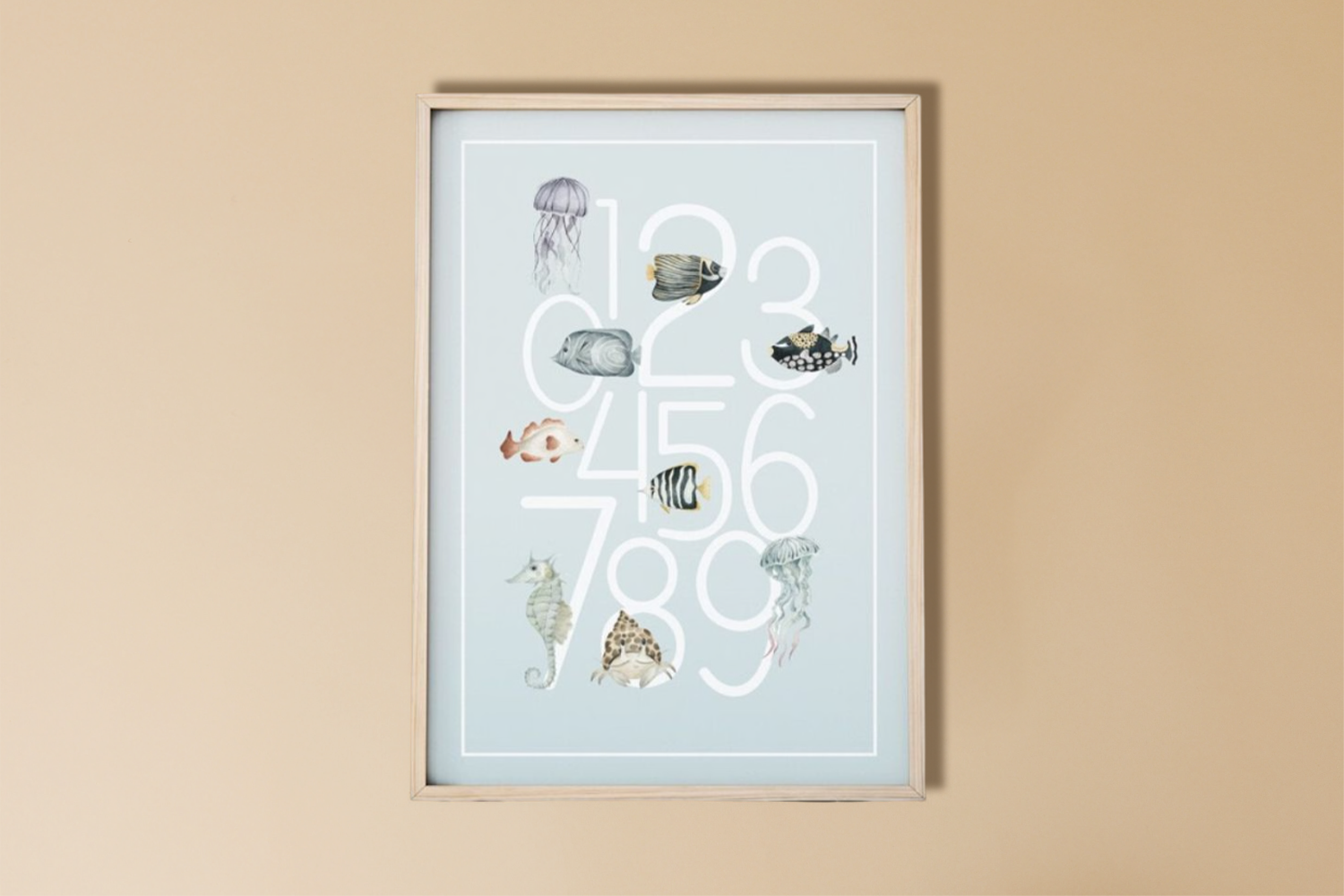 Ocean Numbers Poster Ocean Numbers Poster