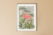 Affiche Flamant Rose