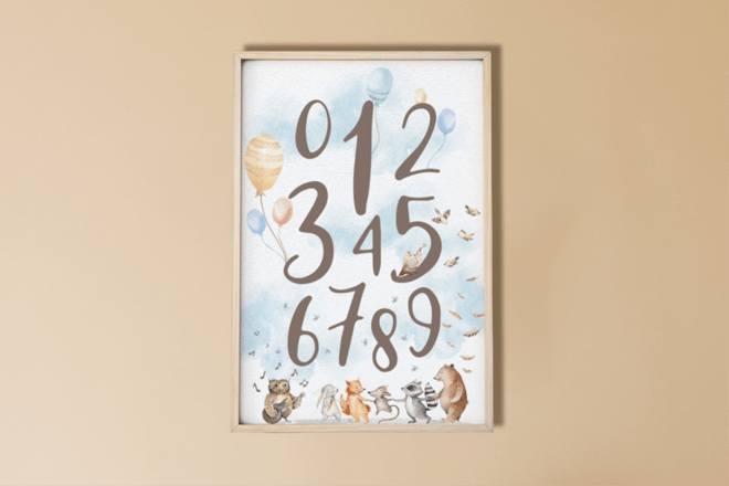 Bild Zahlenfest & Tiere