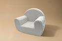 Grey Boucle Armchair