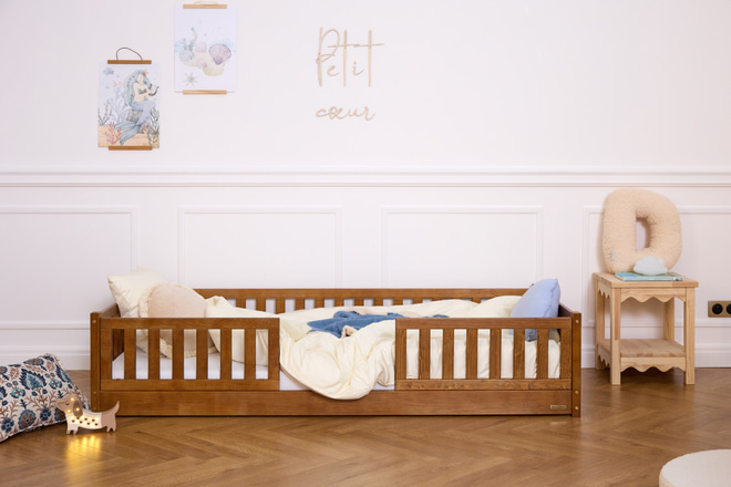 Cama Dakar Premium En El Suelo 90x190cm - Vintage