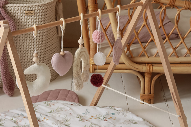 Arche d'éveil en Bois - Rose