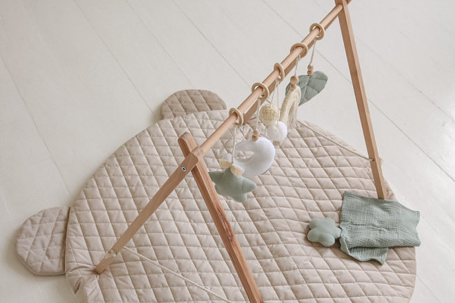 Wooden Baby Gym - Mint Wooden Baby Gym - Mint