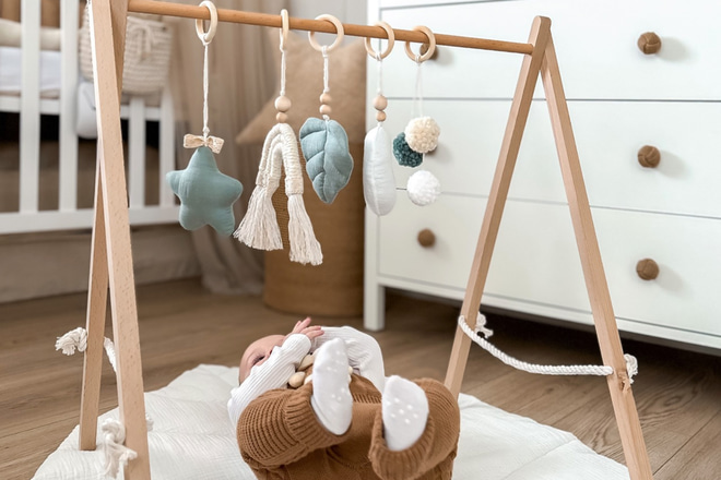 Arco Baby Gym de Madeira - Menta Arco Baby Gym de Madeira - Menta