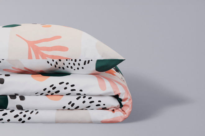 Cotton Satin Coral Reef Duvet Set 140x200