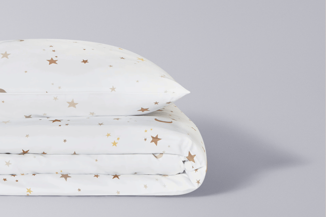 Cotton Satin Stars Duvet Set 140x200